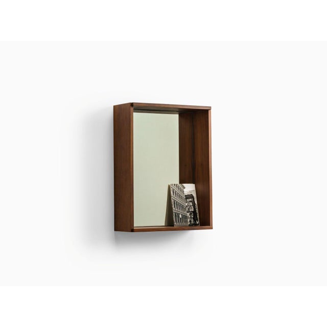 Not Yet Made - Made To Order Campo Minimalist Wall Mirror in Walnut by Filipe & Viricel For Sale - Image 5 of 5