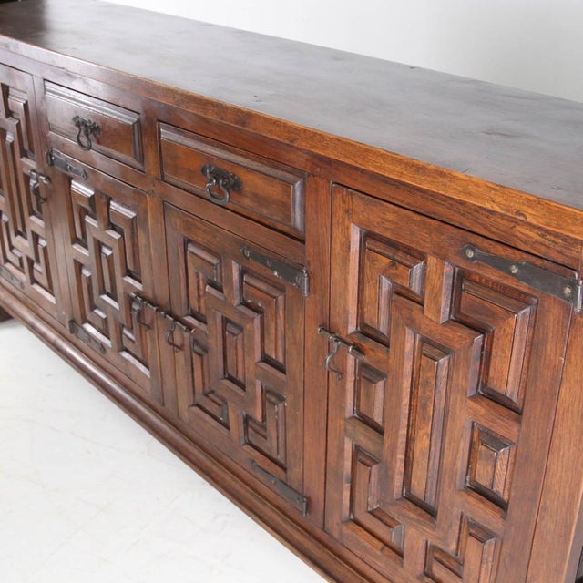 Vintage Brutalist Oak Sideboard, 1960s For Sale - Image 17 of 18
