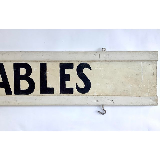 Farmhouse Vintage Vegetables Farm Stand Sign For Sale - Image 3 of 8