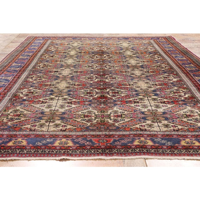 Vintage Turkish Sivas Rug, 06'05 X 09'08 For Sale - Image 9 of 10