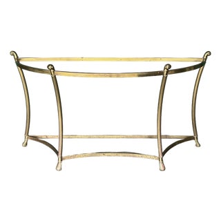 1960s Mid Century Italian Brass Console Base For Sale