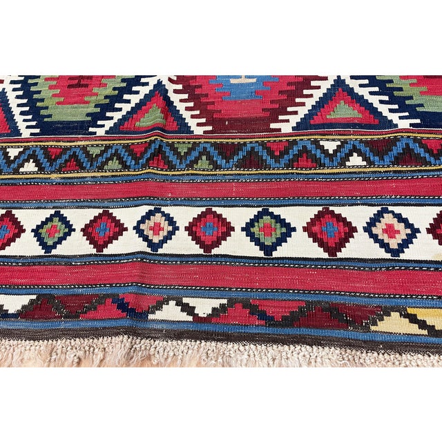 Textile Antique Caucasian Shirvan Kilim For Sale - Image 7 of 10