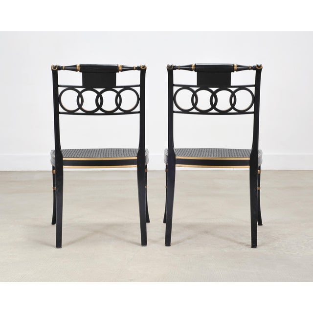 Set of Eighteen Baker “Governor Alston” Regency Dining Chairs For Sale - Image 11 of 18