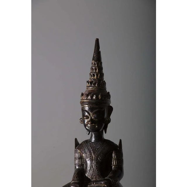 Thai Artist, Sculpture of Buddha, 19th Century, Walnut For Sale - Image 10 of 11