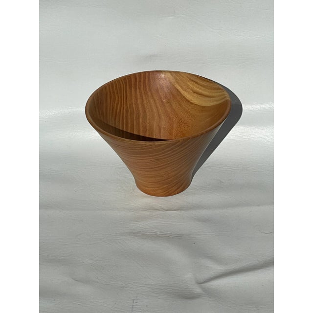 Contemporary Marian McDavid Hand Carved Wood Bowl For Sale - Image 3 of 11