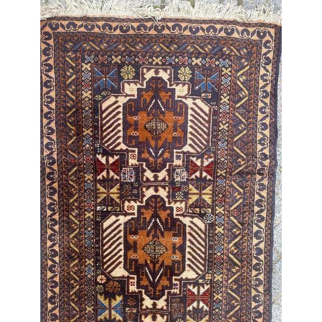 Turkmen Baluch Rug, 1970s For Sale - Image 3 of 18