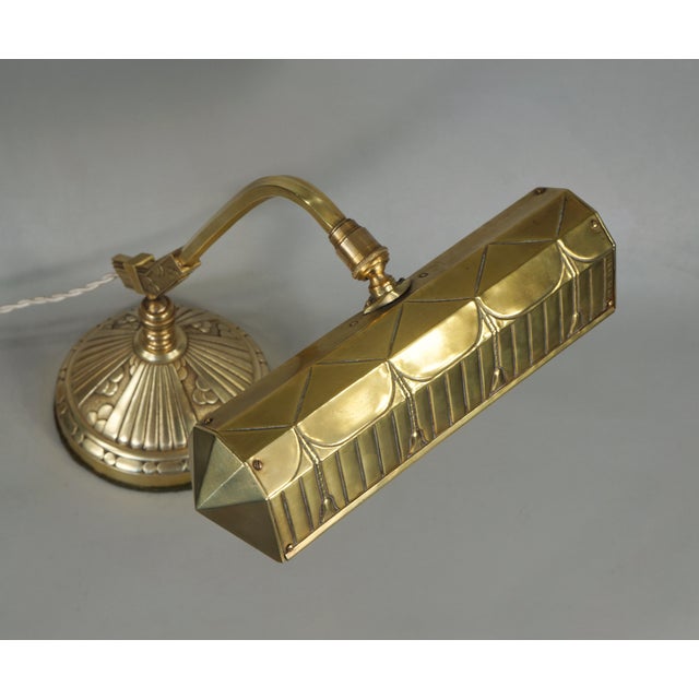 French Art Deco Piano Lamp by Monix 1930 France For Sale - Image 6 of 16
