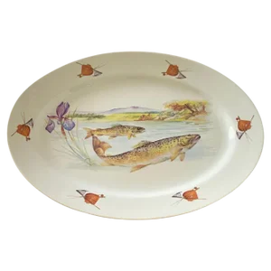 Porcelain Fish Dish from Limoges, France, 1960s