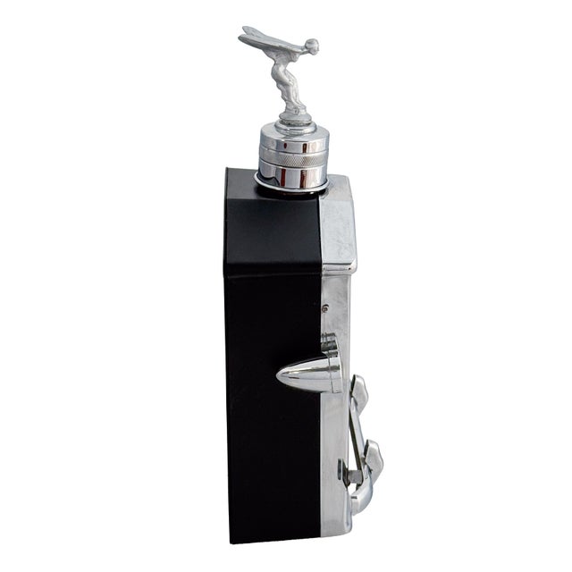 Mid 20th Century Rolls Royce Radiator - Vintage Novelty Drinks Flask Decanter Music Box For Sale In Austin - Image 6 of 15
