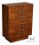 Adrian Pearsall For Craft Associates Mid Century Modern Walnut High Chest For Sale