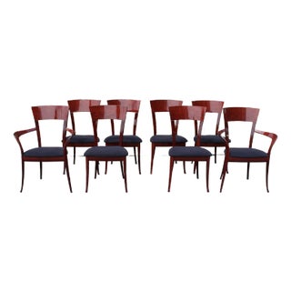 Pietro Costantini for Ello Dining Room Chairs—A Set of 8 For Sale