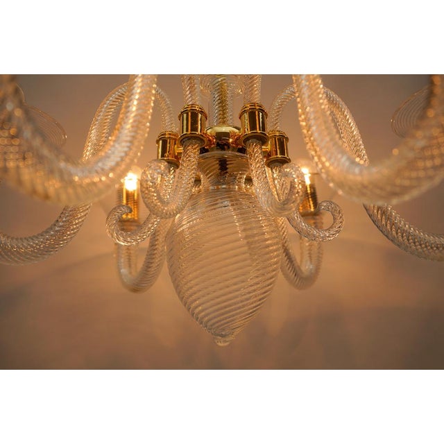Murano Glass Chandelier from Barovier & Toso, Italy, 1990s For Sale - Image 13 of 18