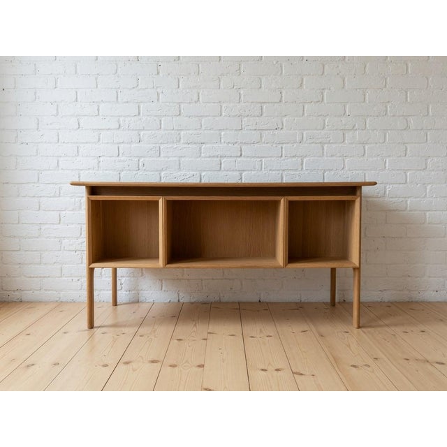 Oak Executive Desk by Arne Vodder for Brouer Møbelfabrik, Denmark, 1960s For Sale - Image 11 of 17