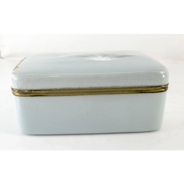 Metal 19th Century Japanese Wireless Cloisonne Enamel Box With Mt. Fuji by Ando For Sale - Image 7 of 12