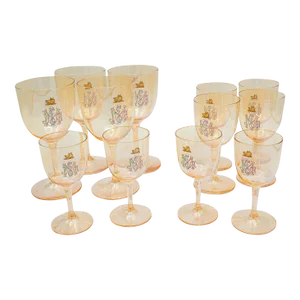 1900's Antique Cocktail Glass Service