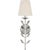 Julie Neill for Visual Comfort Signature Avery 20" Sconce Polished Nickel with Linen Shade For Sale