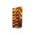 Murano Modern Cased Art Glass Vase With Amber Tiger Stripe Pattern - 8.75” For Sale - Image 4 of 12