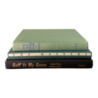 Stack of Three Vintage 1895 - 1965 Books on Golf For Sale
