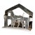 Interesting Antique Sterling Silver Dog Menu Holder Figural Place Card Stand Canine Photo Display For Sale