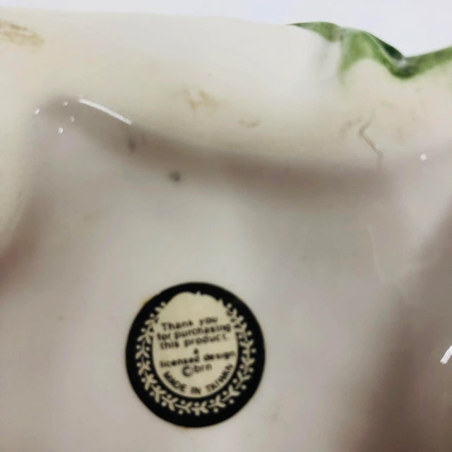 Ceramic 1980s Ceramic Rabbit Figurine Adorned With Ivy For Sale - Image 7 of 8