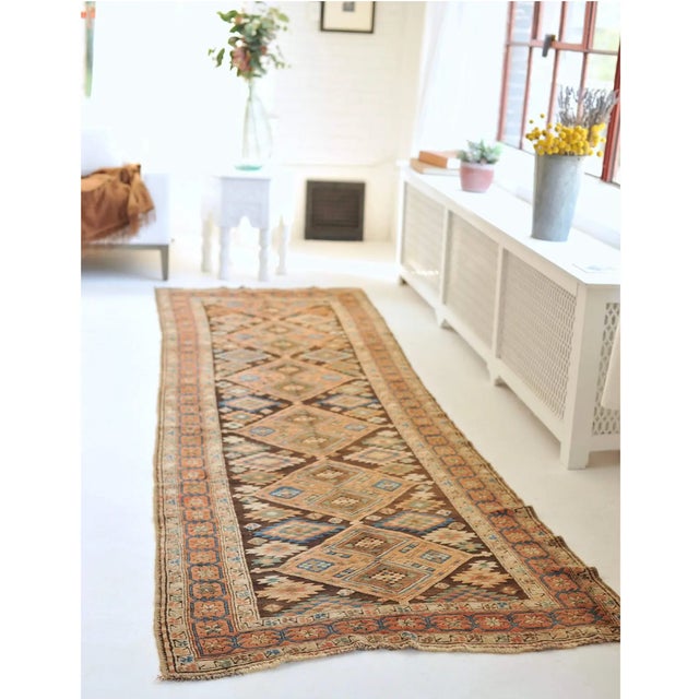 * All of our antique & vintage rugs are professionally cleaned prior to being listed.* Name: Vintage runner | FUNKY Tribal...