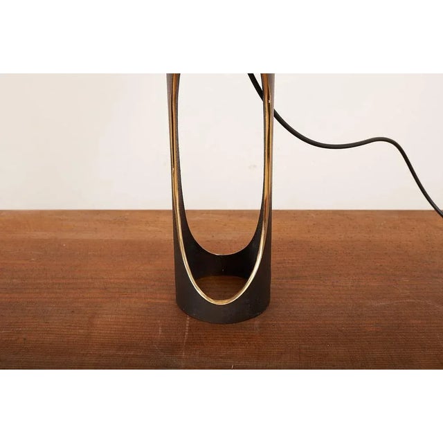 Black Vintage Bronze Table Lamp from BAG Turgi For Sale - Image 8 of 12