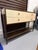 Ivory Arteriors Nora Console — Eucalyptus, Ivory Leather & Brass For Sale - Image 8 of 10