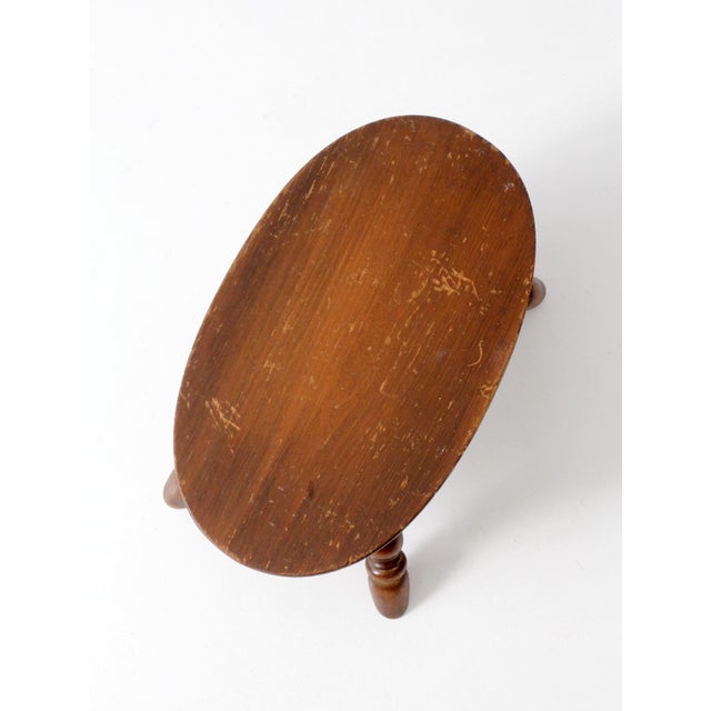 Vintage Early American Style Footstool For Sale - Image 4 of 13
