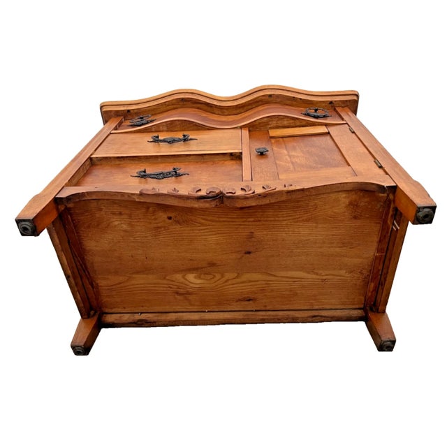 Solid Cherry Antique Dresser, Washstand, Nightstand, Three Drawers, Side Cabinet, Towel Rack For Sale - Image 12 of 12