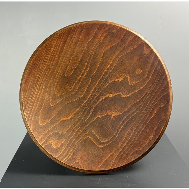 Mid-Century Modern French Wood Turned Barley Twist Side Table with Cork Screw Legs, 1950s For Sale - Image 16 of 18