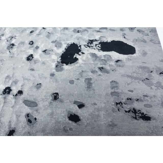 Contemporary Smoky Leopard Rug in Black and Grey by Doris Leslie Blau For Sale In New York - Image 6 of 10
