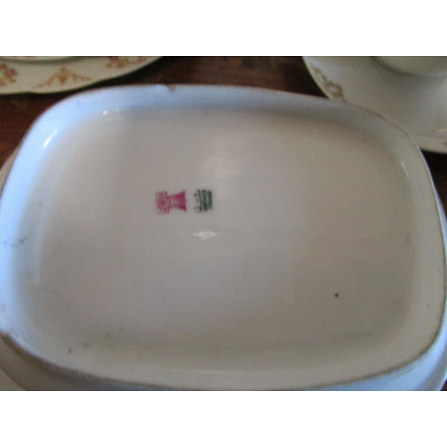 French Provincial Limoges Antique Tressamane and Voght Bowls, Cups, Saucers, Salad Plates - 17 Pieces For Sale - Image 3 of 5