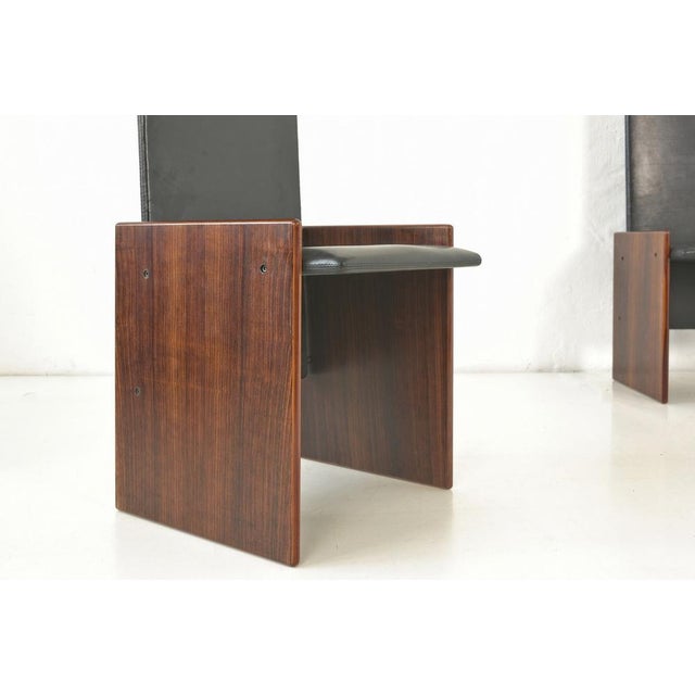 Brown Kazuki Dining Chairs by Kazuhide Takahama for Gavina, Italy, 1968, Set of 6 For Sale - Image 8 of 16