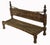 Low 2-Seater Cedar Chair, Nuristan, Afghanistan, 1890s For Sale - Image 6 of 18