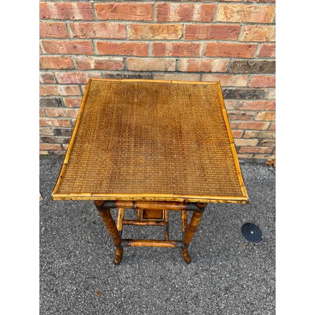 19th Century Bamboo Side Table For Sale - Image 4 of 7