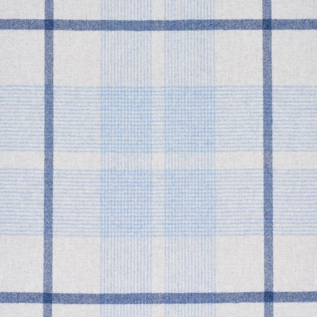 Schumacher SAMPLE - Schumacher Montana Wool Plaid Fabric In Arctic For Sale - Image 4 of 6