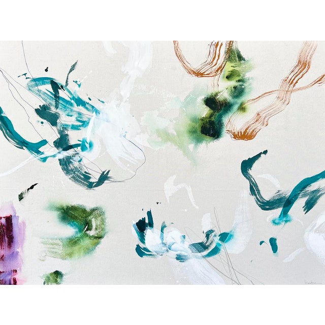 Original. Ink + acrylic + latex + lead on raw canvas. 36x48 inches. Ready to hang. "It takes enormous trust and courage to...