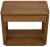 Contemporary Sylvia One Drawer Side Table in Gold Teak For Sale - Image 3 of 8