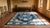 1800s Blue Navy Medallion Foo Dog Antique Chinese Ningxia Rug 4'10" X 6'9" Handknotted Wool Carpet For Sale In New York - Image 6 of 8