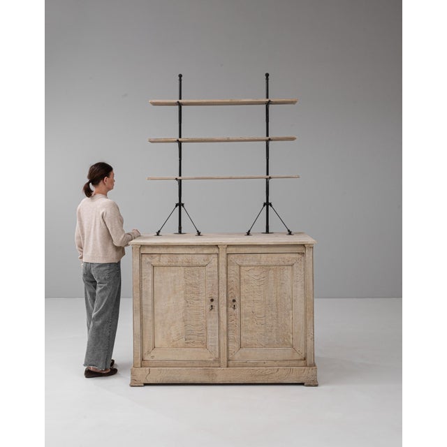 1900s French Oak Display Cabinet For Sale - Image 18 of 18