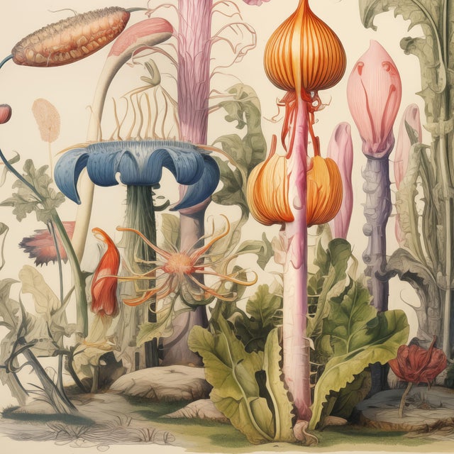 20' X 20' 'Flowers' Botanical Print, 'Hortus Floridus' Style For Sale - Image 4 of 5