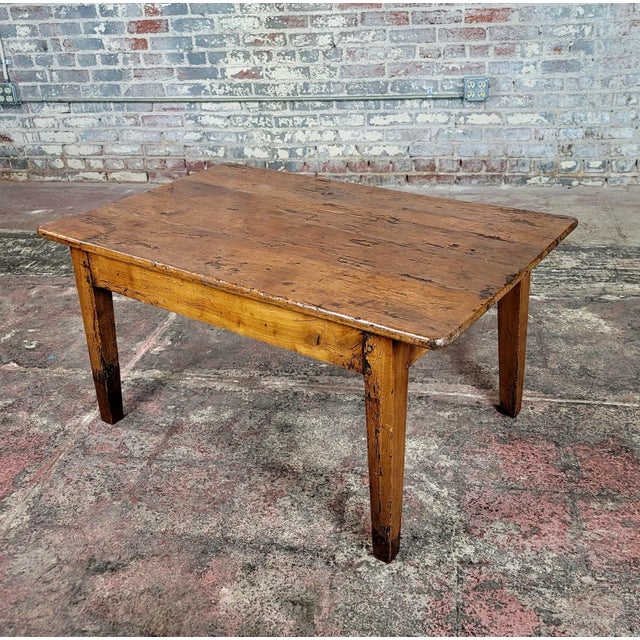 18th Century French Farm Coffee Table -Walnut For Sale In Los Angeles - Image 6 of 11