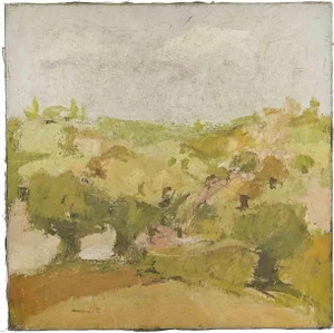Franco Marzilli, Landscape, Oil Painting, 1970s