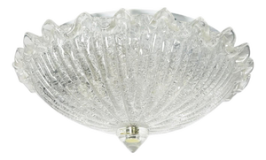 20th Century Glass Ceiling Light Fixture, France