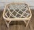 Vintage MCM Style Organic Coastal Rattan Bamboo Glass End Table or Nightstand For Sale - Image 9 of 10