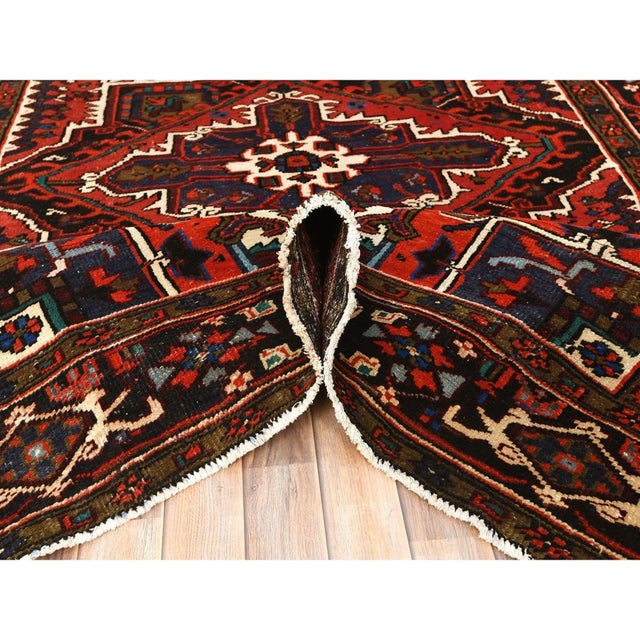 Textile 1960 Red Vintage Persian Rug For Sale - Image 7 of 12
