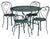 1900 - 1909 Antique Garden Table/4 Chair Set For Sale - Image 5 of 18