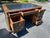 Mid-Century Modern Vintage Sligh Furniture Leather Top Mid Century Modern Campaign Executive Desk For Sale - Image 3 of 12