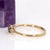 Ceylon Purple Sapphire and Natural Diamonds Ring in Solid 14k Gold - Round 4mm, Size 6.75 For Sale - Image 9 of 12