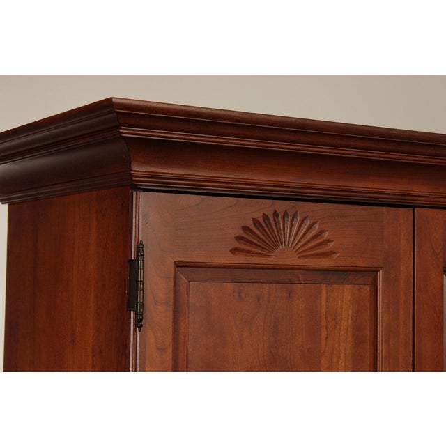 Wood Pennsylvania House Traditional Style Cherry Armoire For Sale - Image 7 of 12